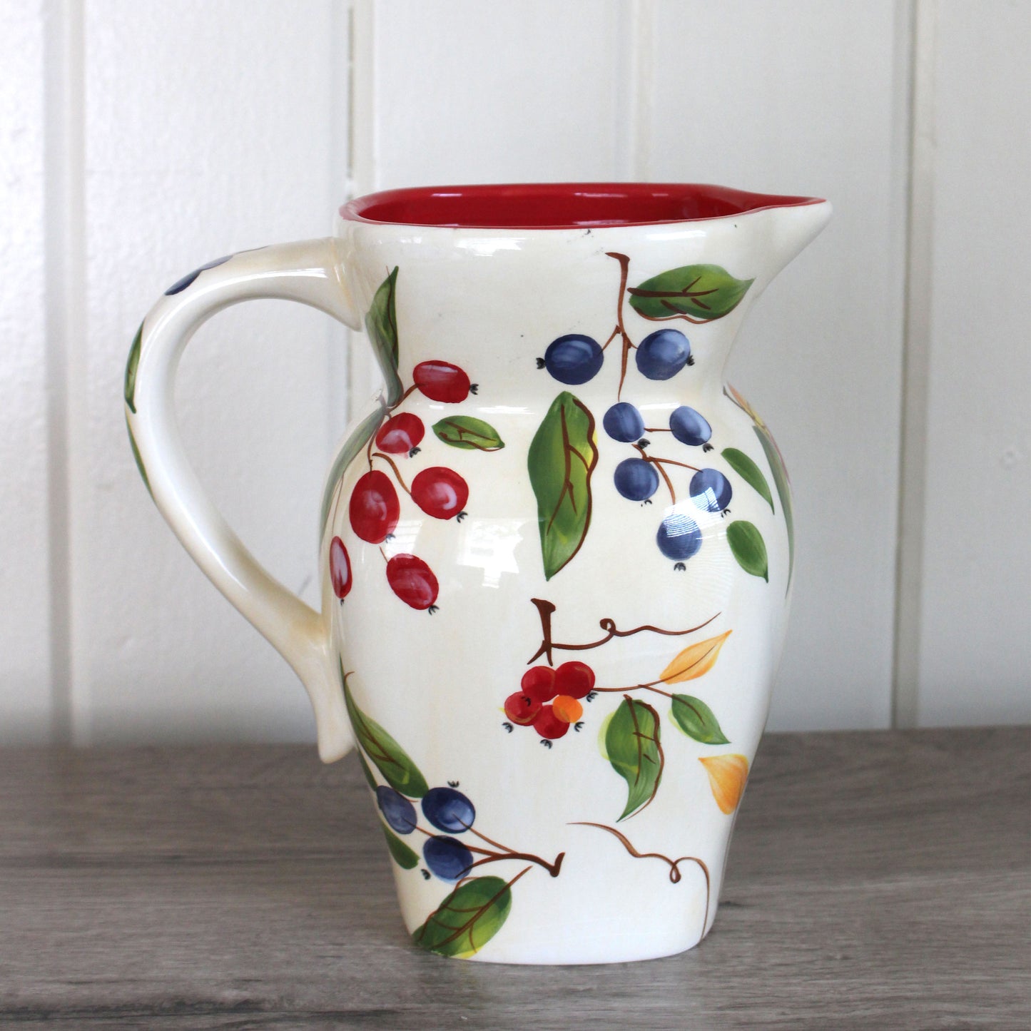 Vintage Fruit Pitcher Vase