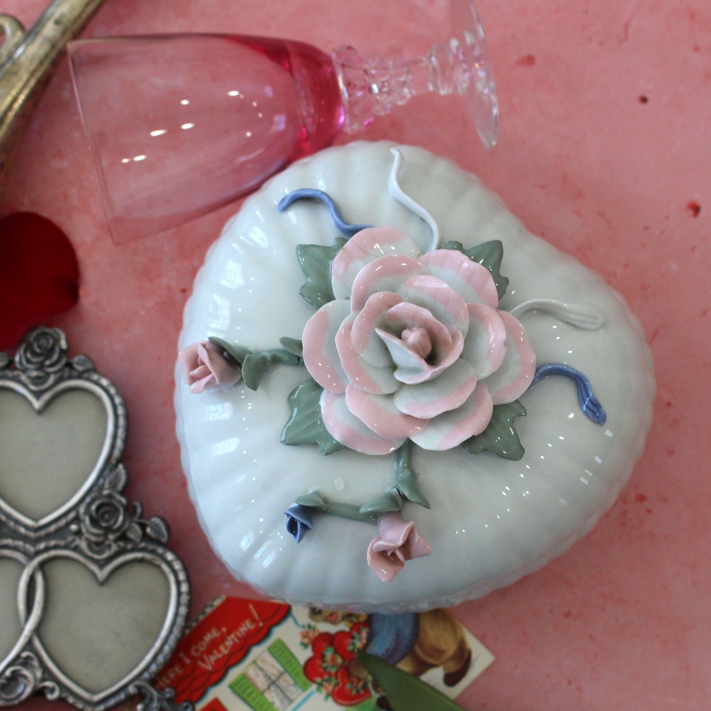 Vintage Heart Catchall Dish