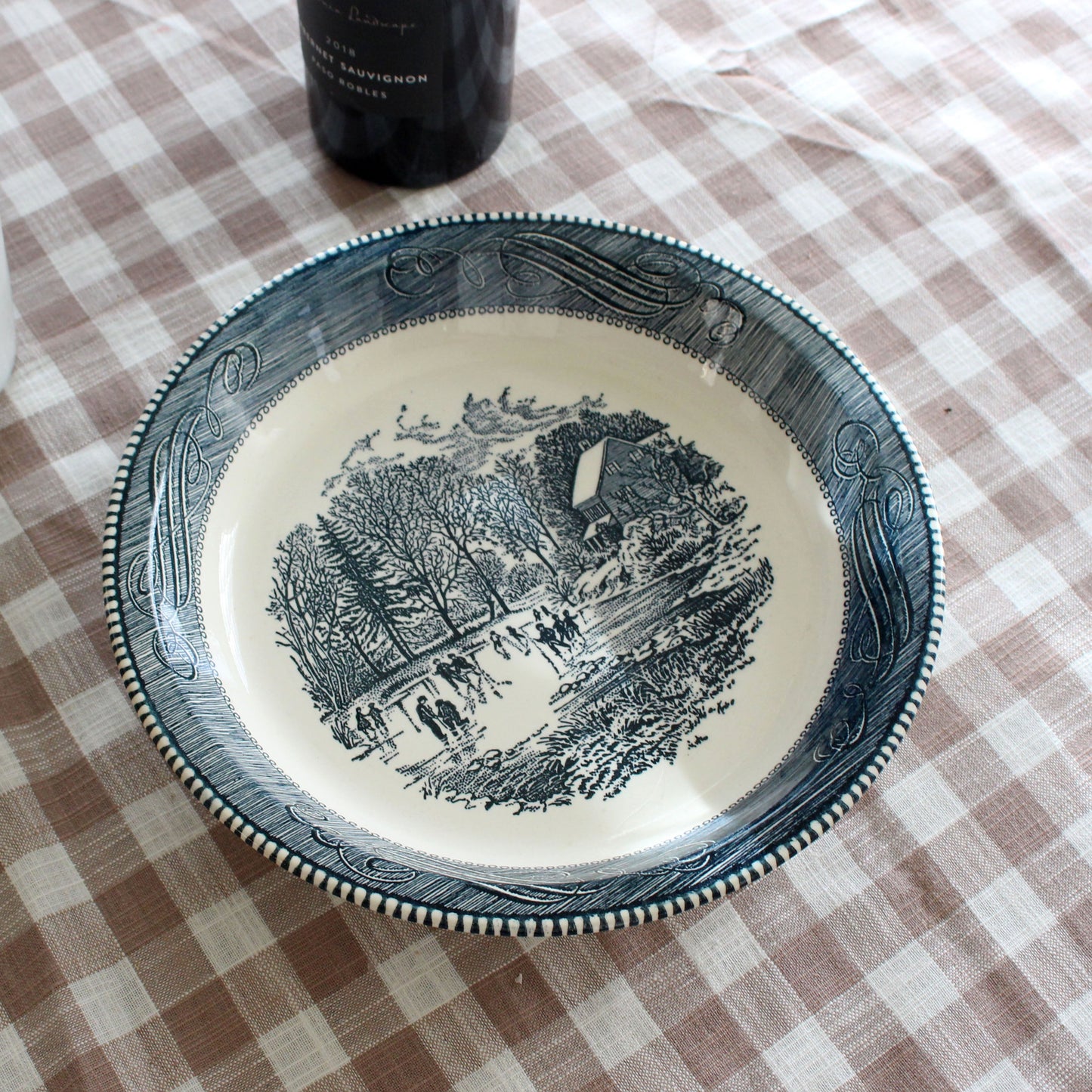 Vintage Patterned Serving Plate