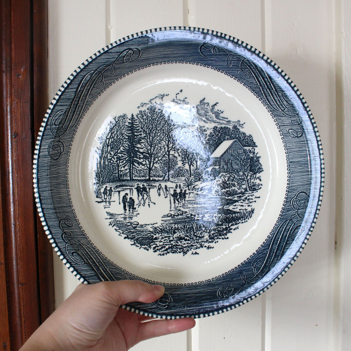 Vintage Patterned Serving Plate