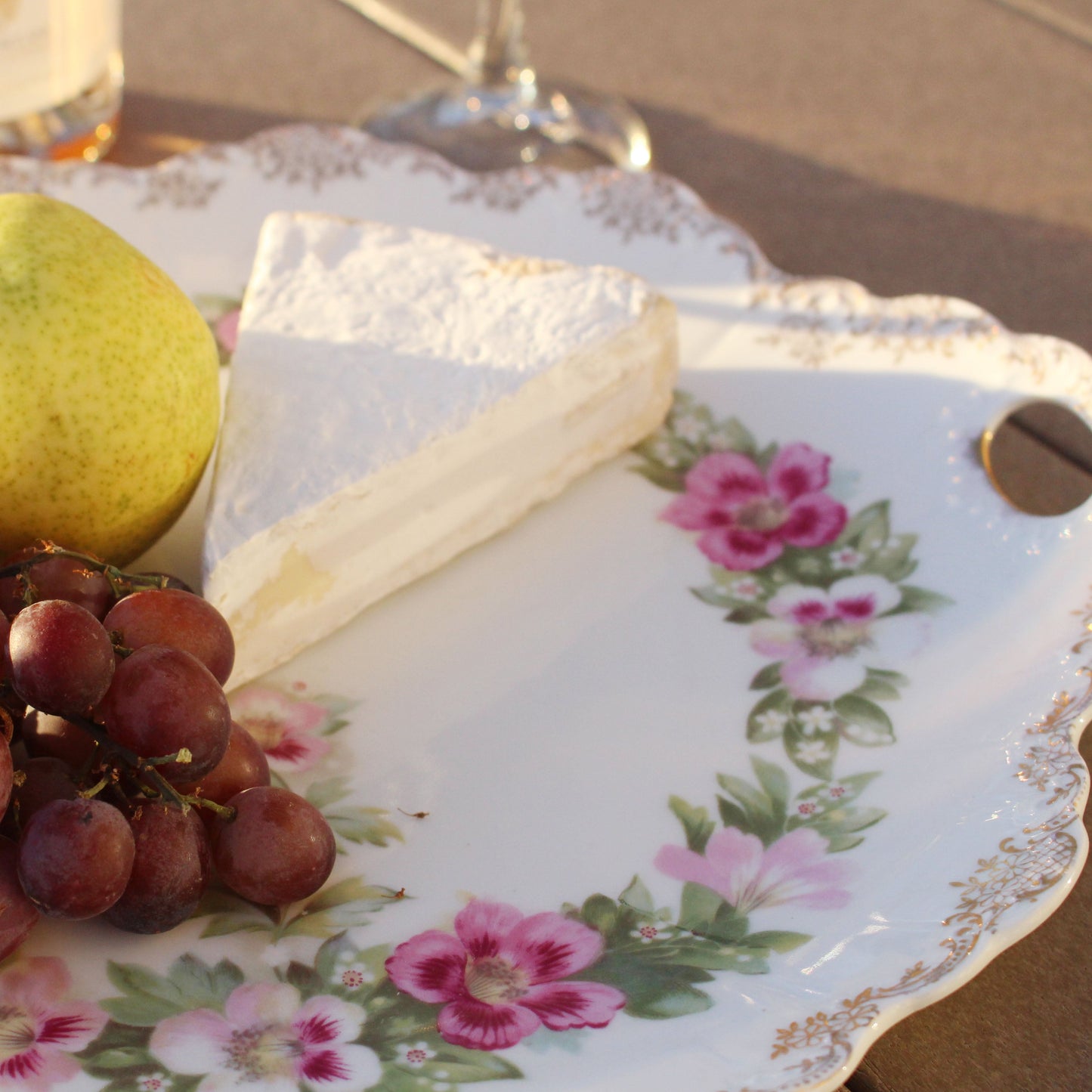 Vintage Floral Serving Tray