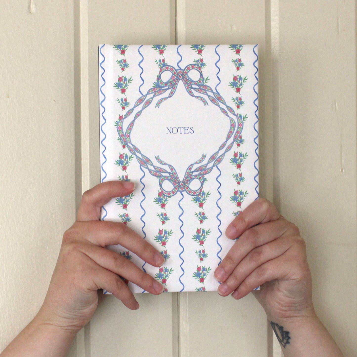 Blue Cottage Floral Notebook