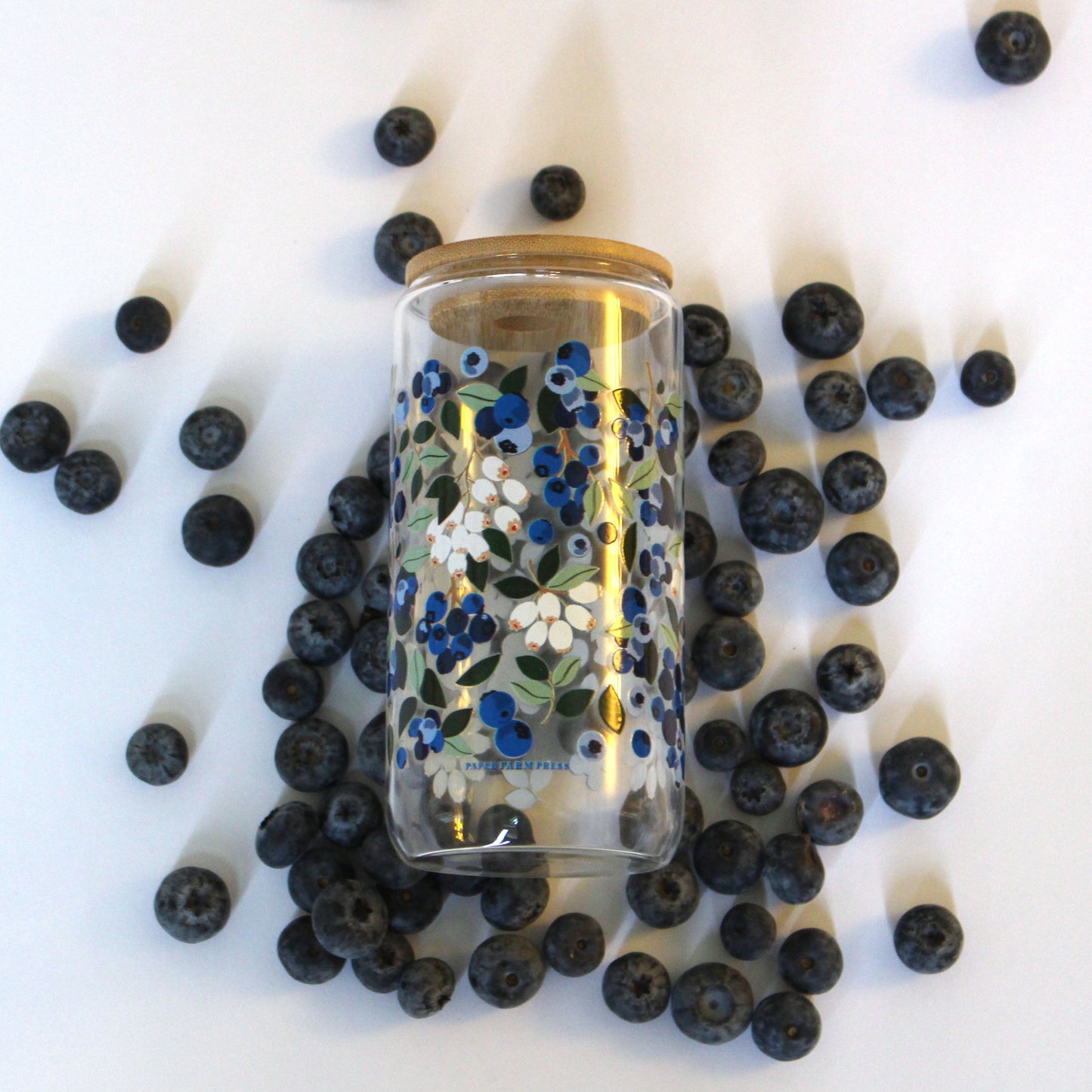 Blueberry Field Glass Can
