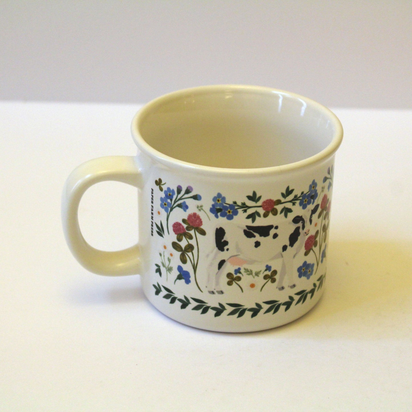 Milk Cows Folk Floral Mug