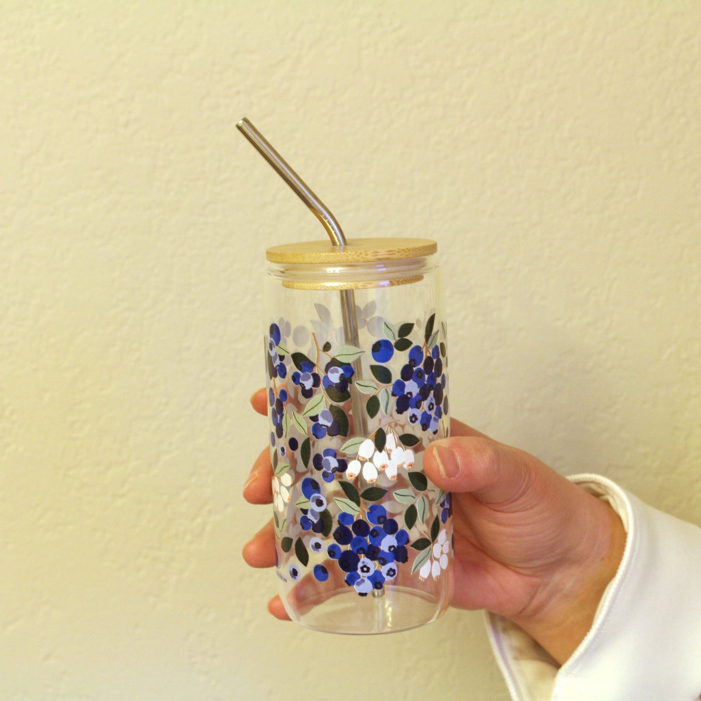 Blueberry Field Glass Can