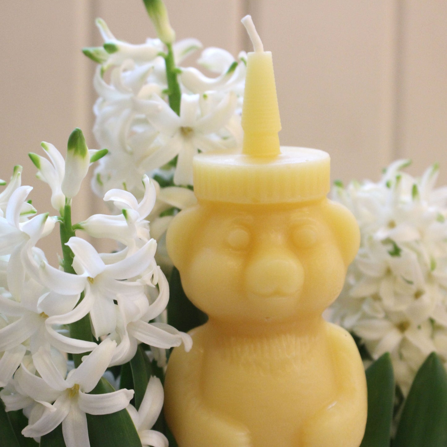 Beeswax Honey Bear Candle