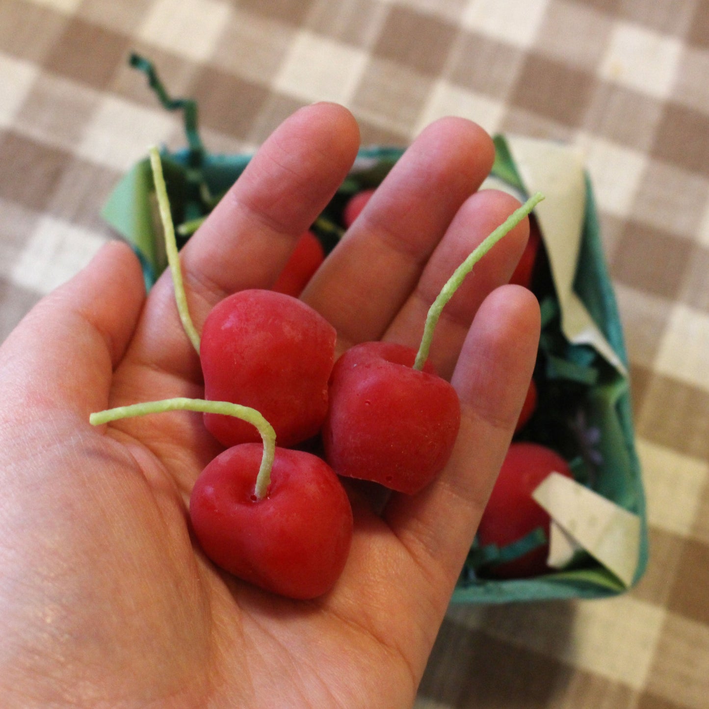 Beeswax Cherry Birthday Candles