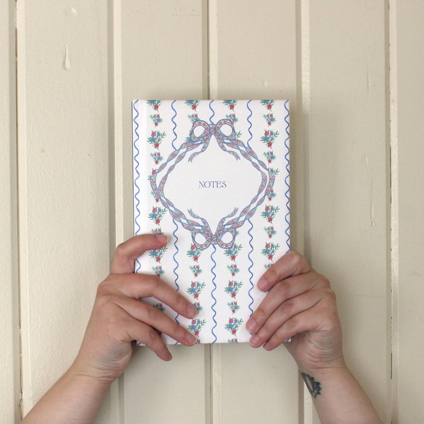Blue Cottage Floral Notebook