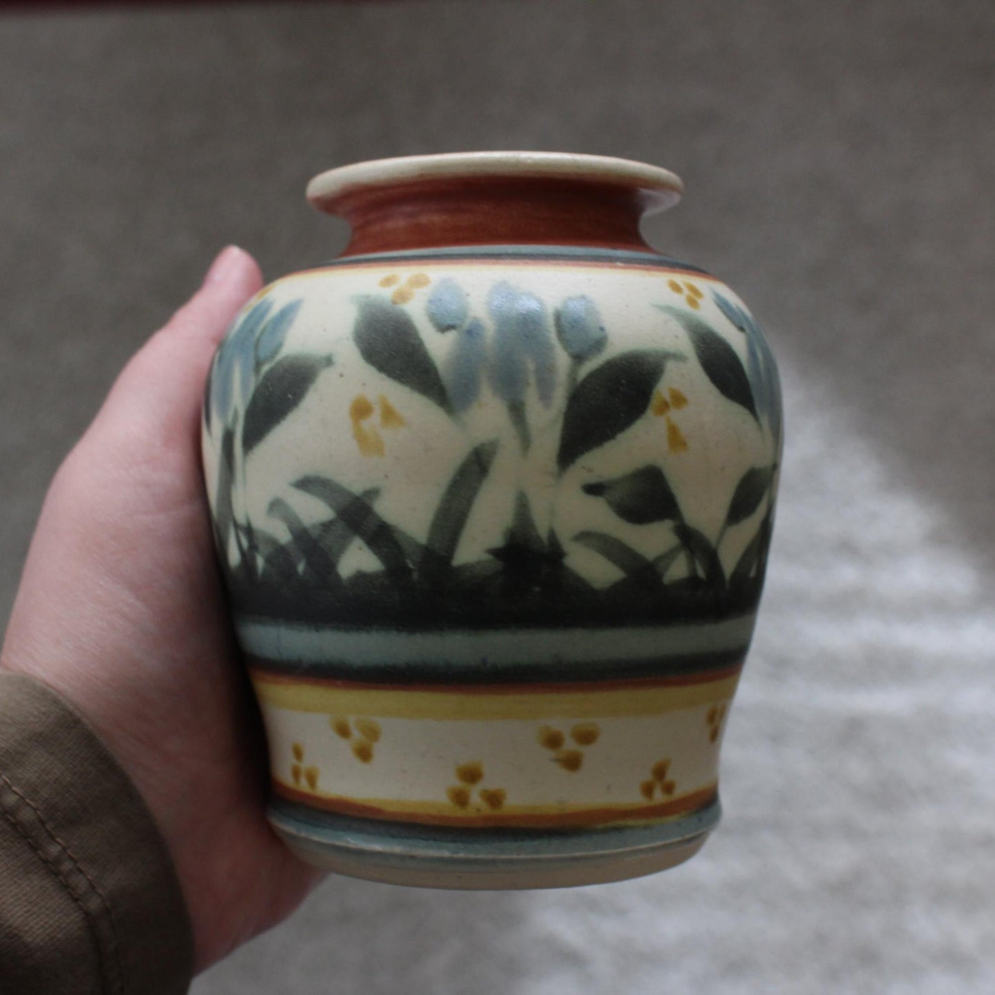 Vintage Charming Small Vintage Floral Vase