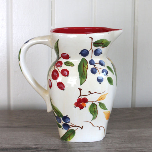 Vintage Fruit Pitcher Vase