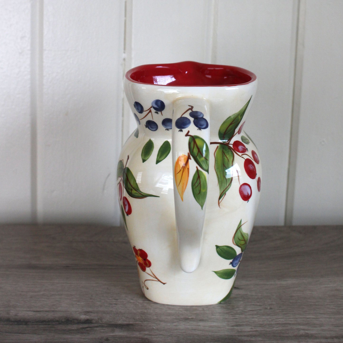 Vintage Fruit Pitcher Vase