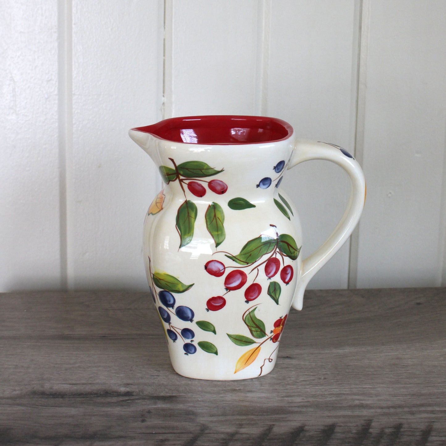 Vintage Fruit Pitcher Vase
