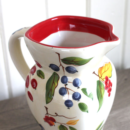 Vintage Fruit Pitcher Vase