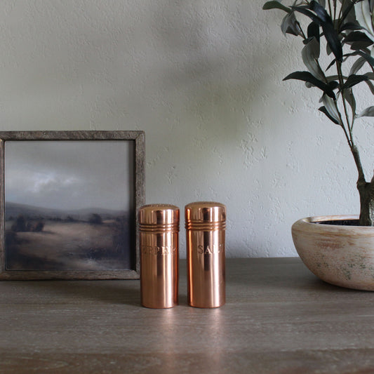 Copper Salt & Pepper Shakers