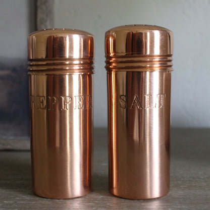 Copper Salt & Pepper Shakers