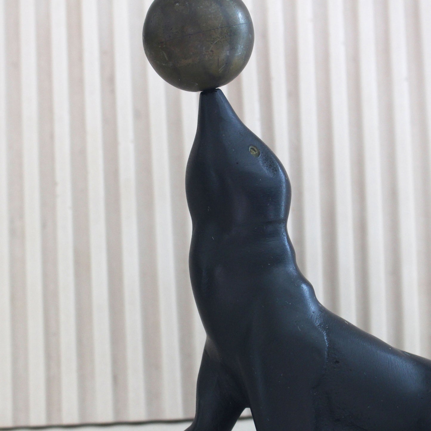 Vintage Seal Figurine with Ball