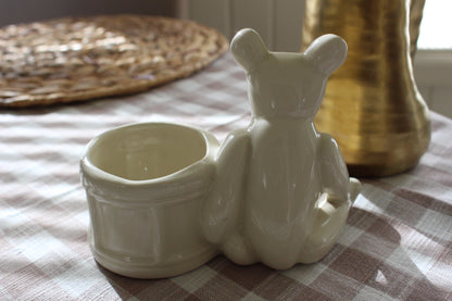 Vintage Bear-Shaped Planter