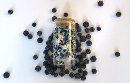 Blueberry Field Glass Can