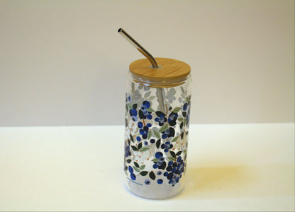 Blueberry Field Glass Can