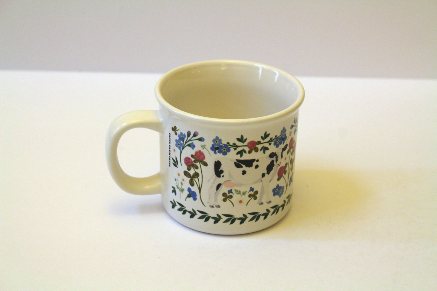 Milk Cows Folk Floral Mug