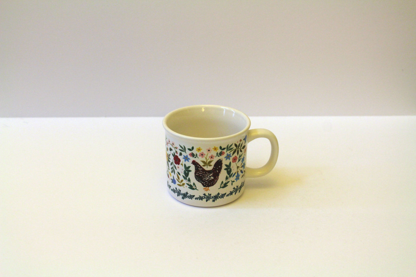 Chicken Folk Floral Mug