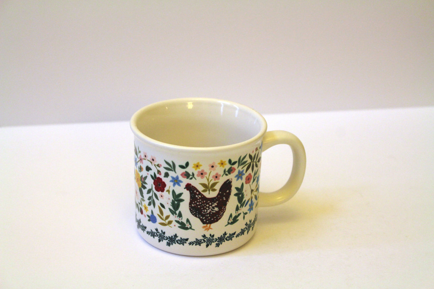 Chicken Folk Floral Mug