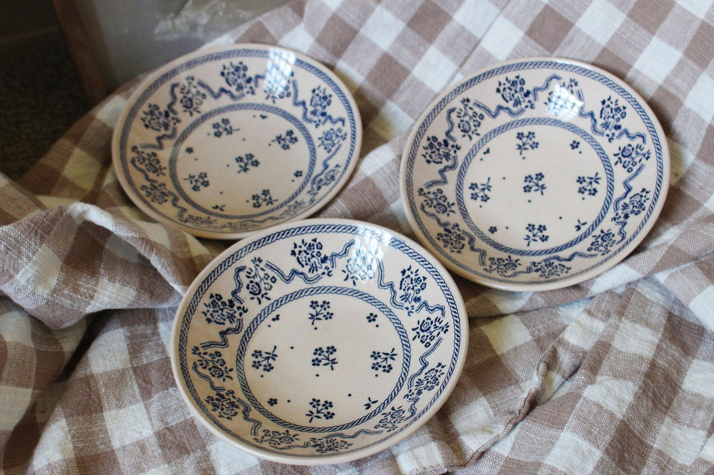 Vintage Blue Fleur Vintage Petite Bowls