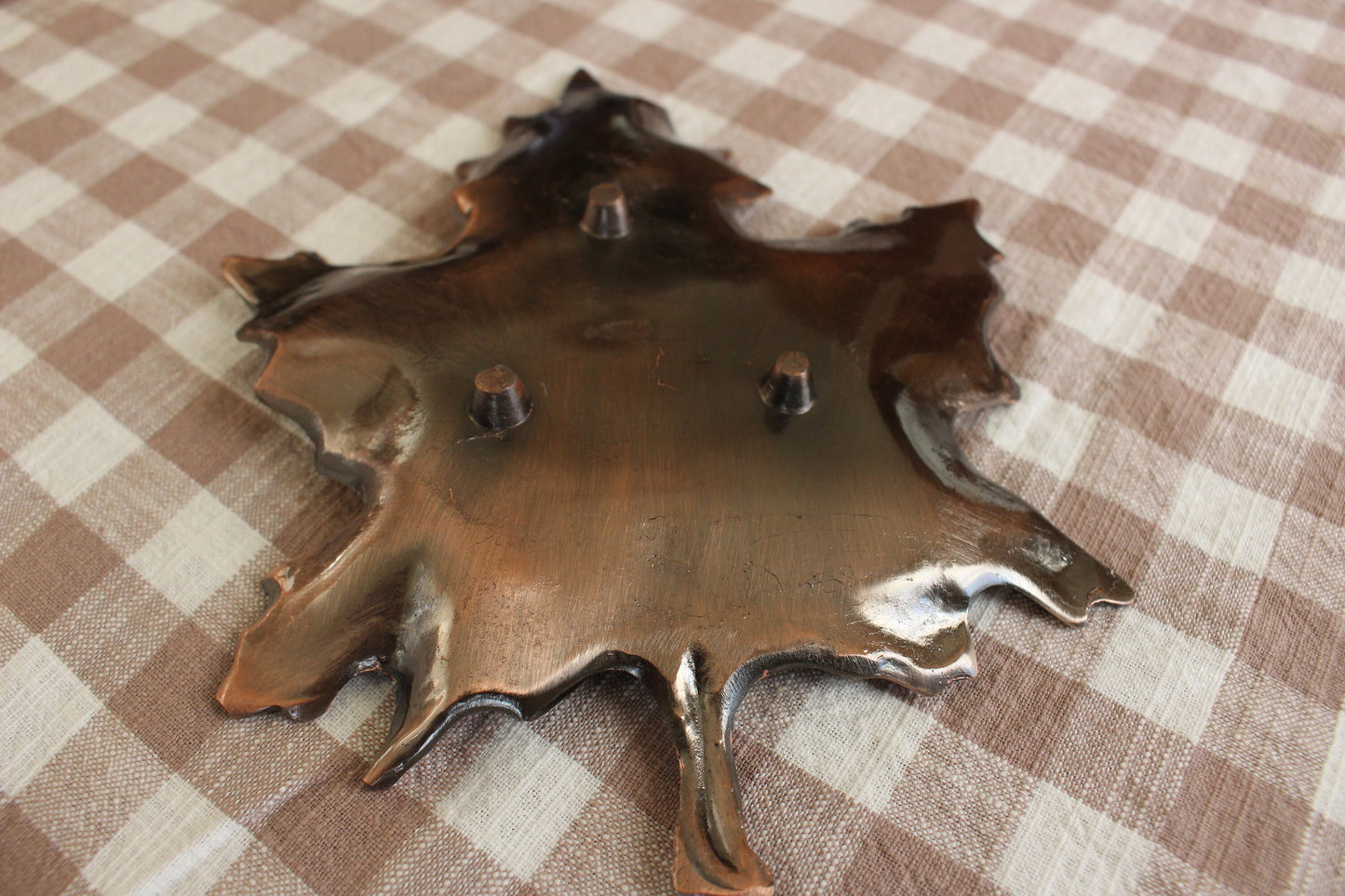 Vintage Leaf-Shaped Trinket Dish