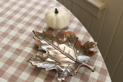 Vintage Leaf-Shaped Trinket Dish