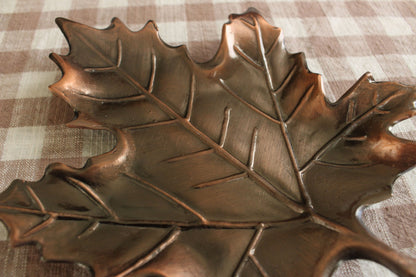 Vintage Leaf-Shaped Trinket Dish