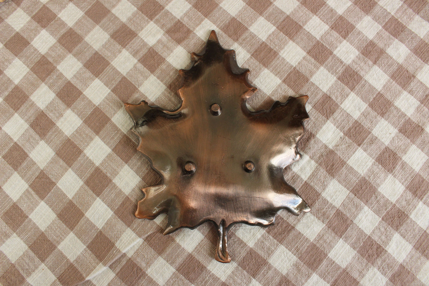 Vintage Leaf-Shaped Trinket Dish