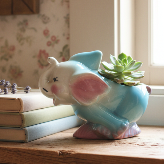 Vintage Elephant Planter